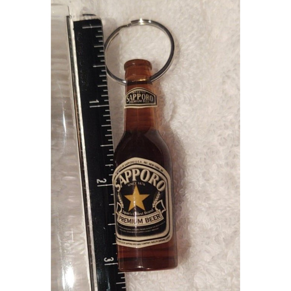 Sapporo Premium Beer Bottle Keychain & Opener Dad's Birthday, Father's Day Gift - Picture 3 of 5